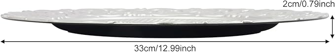 Sliver Plastic Charger Plates Set of 150, 13” Reusable Party Chargers for Dinner Plates, Elegant Round Service Plate Chargers Bulk Decorative for Wedding, Catering Table Decor