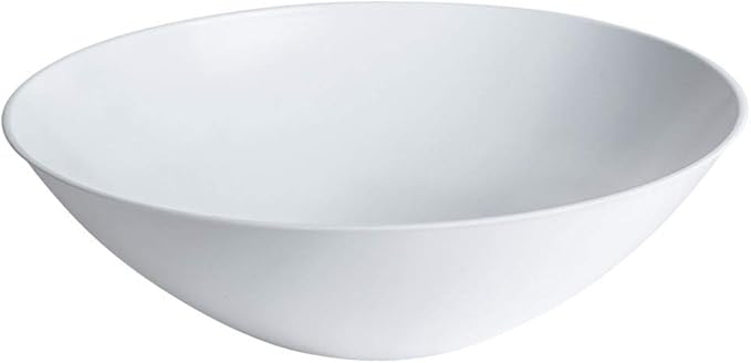 [16 OZ 20 Count] White Plastic organic Party Soup bowls Premium heavyweight Elegant Disposable Tableware Dishes