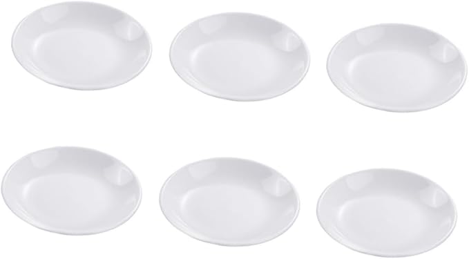 Cabilock 6pcs Home Restaurant Use Ceramic Sauce Plates Dipping Dishes Seasoning Dishes Small Plates Sauce Storage Holder