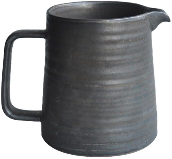 Versatile Microwavable Pitcher for Decanter, Beverage Carafe, Milk Frothing Pitcher, Tea & Coffee Serving Pot, Gravy Boat, Metallic Glaze,16oz