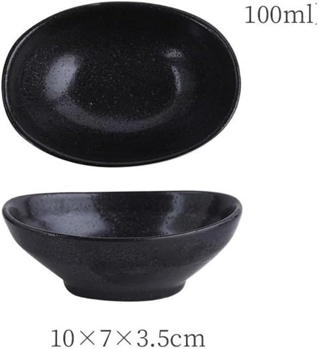 Appetizer Plates Ceramic Dipping Bowls, Porcelain Dipping Sauce Dishes Dip Pinch Bowl, Soy Sauce Dishes for Condiment(White)