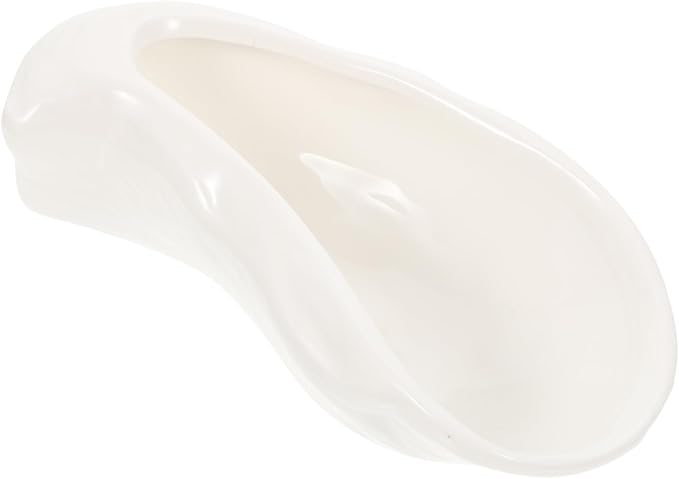 PRETYZOOM Oyster Plates Shell-shape Dinner Plates Ceramic Serving Platters for Restaurant