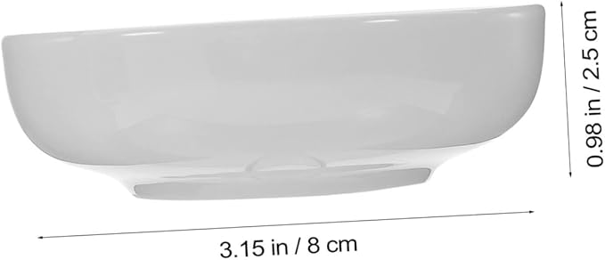 PRETYZOOM 6pcs Ceramic Dipping Dishes Sauce Bowls for Sushi Condiments Appetizers Compact and Easy to Clean for Kitchen Parties Picnics