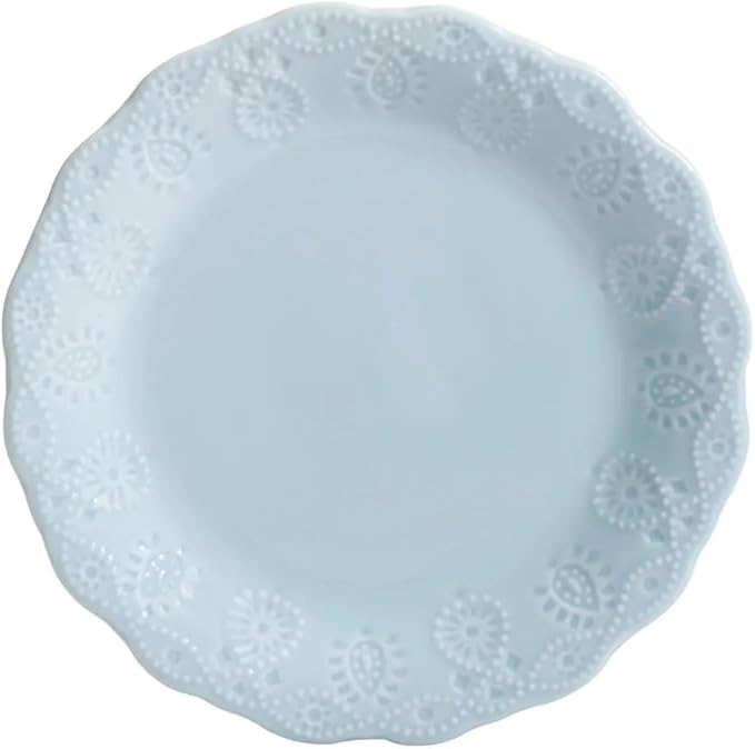 Lace 12-Piece Dinnerware Set Ceramic Tableware Set Hotel Plate and Bowl Dinner Plate Set