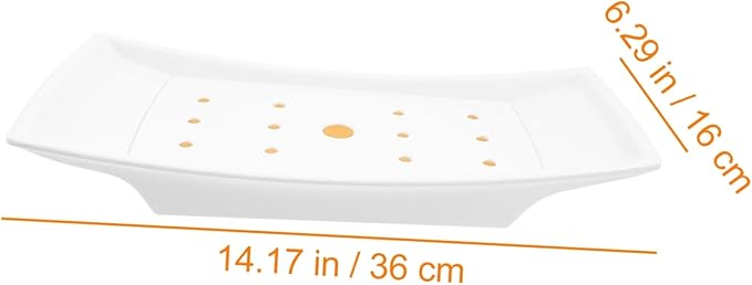 Mobestech 1pc Food Plate Creative Serving Tray for Restaurants and Home Use Compact Design - Materials Easy to Clean for Parties and Events