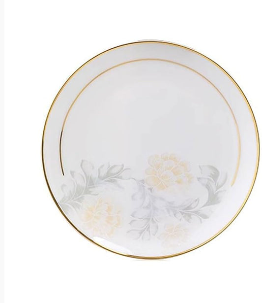 Dessert Plates Simple and Elegant Floral Ceramic Dinner Plate for Home High-end and Tableware Dinner Tableware