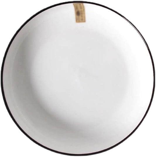 SONGCHAO Party Supplies Ceramic Plate Household Dish Plate Chinese Dinner Plate Set Ceramic Dish Plate Salad Plate Fruit Plate Party Plates (Color : 7inch, Size : 6pcs)