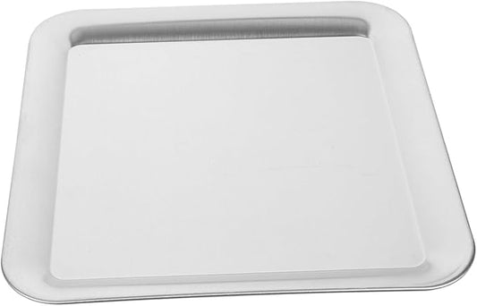 PRETYZOOM Serving Tray Thick Stainless Steel Tray Food Serving Cake Storage Plate Party Dessert Holder Fruit Easy Clean No Stickiness Material