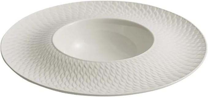 SONGCHAO Party Supplies Ceramic Plate Dish Household Western Food Plate Pasta PlateHotel Tableware Dish Plate Dinnerware Plates Party Plates (Color : 12 inches, Size : No specs)