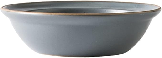 Dinner Plate Simple Ceramic Dinner Plates Creative Grey Nordic Plate Household Dishes and Bowls Porcelain Tableware for Kitchen(6.5 Inch Bowl Grey)