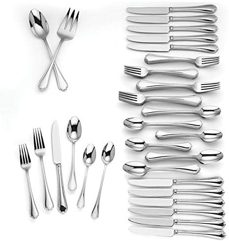 LENOX Milbury 74 - piece Flatware Set New in Box 18/10 Stainless steel Dishwasher safe