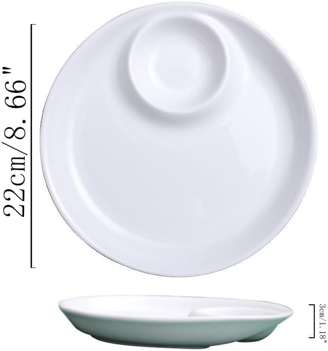 Multi Purpose Appetizer Ceramic Tray Vinegar Bowl Elegant Sushi Cookie Serving Dishes Dipping Sauce Plate for Dumplings French Fries Snacks Homes Restaurants Design Sense Souvenirs