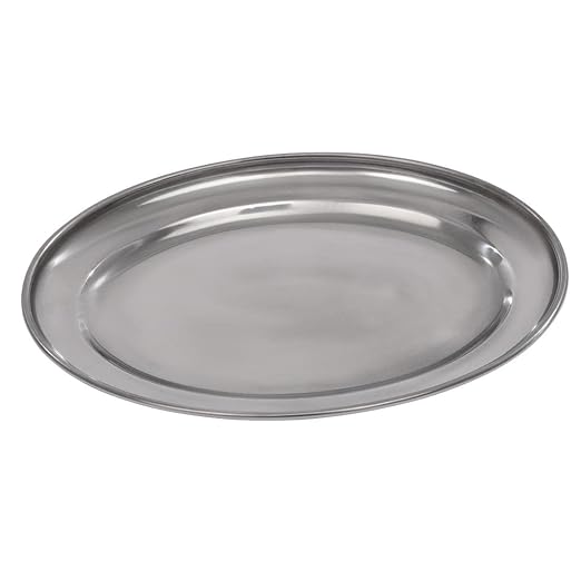 Olympia K360 Serving Flat, Oval, 8", Silver