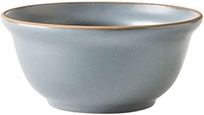 Dinner Plate Simple Ceramic Dinner Plates Creative Grey Nordic Plate Household Dishes and Bowls Porcelain Tableware for Kitchen(4.5 Inch Bowl Grey)