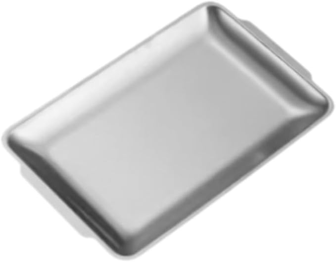 Metal Serving Tray for Food, Rectangle Organizer for Dining and Gatherings, 22cmx14cm