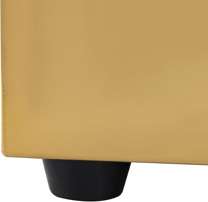 Gold Countertop Food Serving Display Container, 1.59Gal Stainless Steel Catering Supplies Buffet Display, Salad Fruit Trays Restaurant Containers with Lids (2 Pan)