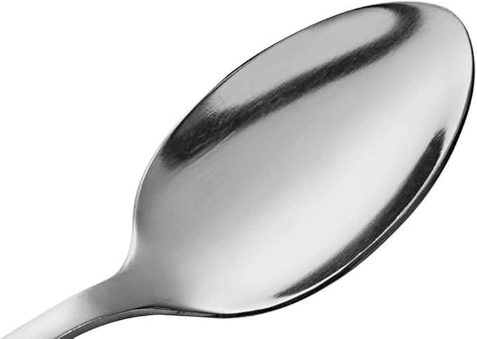 Soro Essentials- Stainless Steel Providence Teaspoon Set of 24- Serving Utensils Serving Flatware Cutlery Kitchen Tableware Buffet Serving Utensils for Home Kitchen and Restaurant
