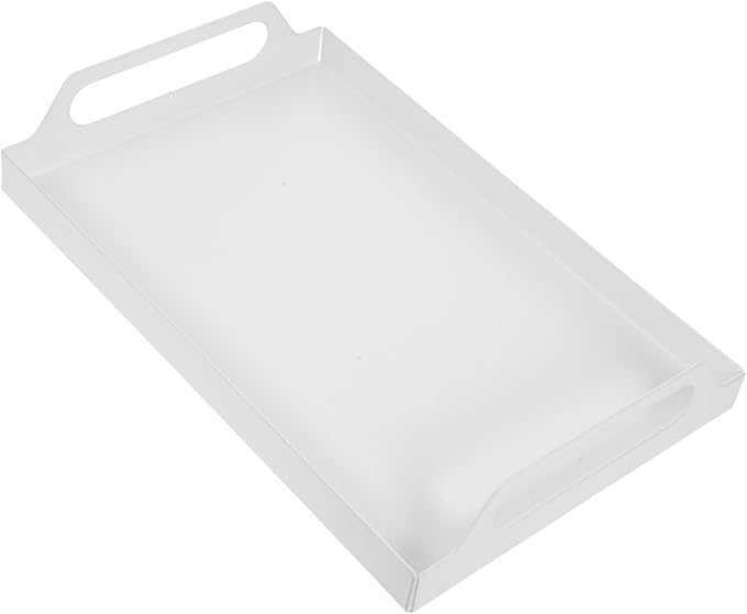 GLEAVI Nordic Stainless Steel Rectangular Serving Tray Food Plate for Fruits and Desserts Sturdy and Easy to Clean for Parties and Entertaining