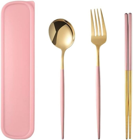 Stainless Steel Flatware serving set,Home Kitchen Eating Tableware Set,Dishwasher Safe,For Home Kitchen Restaurant Hote 3/12/18/24/30/36 Pieces Stainless Steel Portable Tableware Portuguese Chopsticks