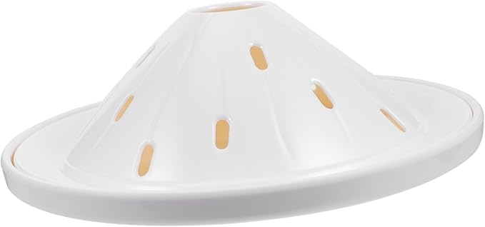 Cabilock Dry Ice Serving Plate Round Tray Smoke Effect Dishwasher Safe Food Presentation Dish for Restaurants and Catering for Parties and Events