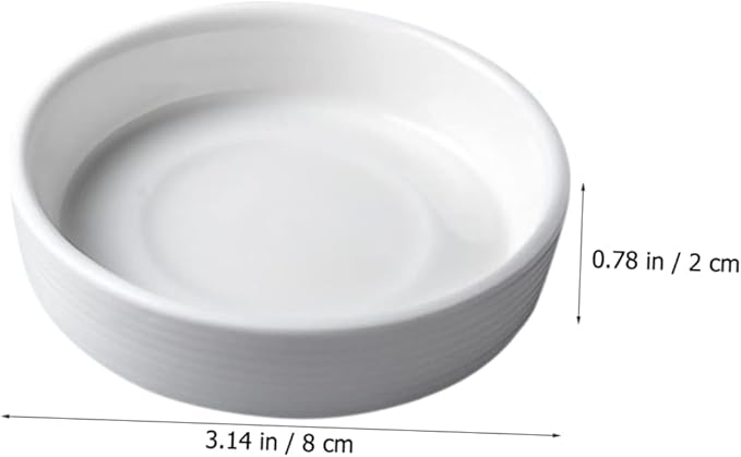 LIFKOME Dip Platter Lids 4pcs Sauce Soy Dish for Sweet Sour Sauce Mustard Sushi Condiment Trays Appetizer Dishes