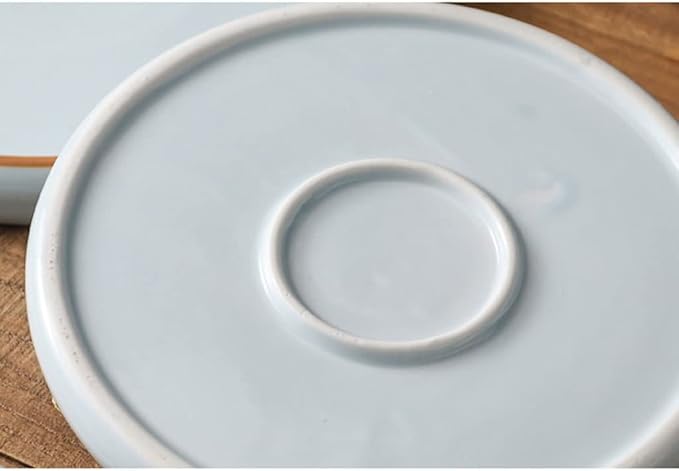 Kitchen Plates Ceramic Plate Fruit Serving Bowl Snack Plate Soup Plate Ramen Bowl Suitable for Dishwasher Oven Refrigerator and Microwave Restaurant Plates(Large)