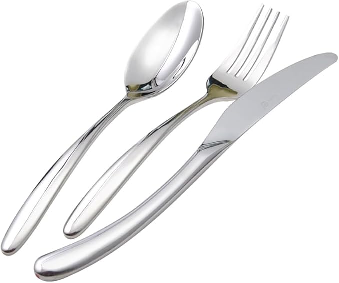 TWEE 48 Piece Silverware Set Service for 8 Stainless Steel Flatware Serving Set Cutlery Set Forks Spoons and Knives Set Tableware Set (Including Steak Knives) Utensil Sets Dishwasher Safe