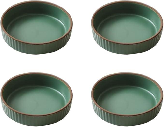 123Arts Ceramic Sauce Dish Seasoning Dish Sushi Soy Dipping Bowl Appetizer Plates, Set of 4