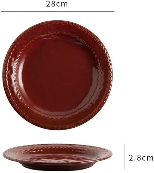 Modern Large Dinner Plates Japanese Restaurant Underglaze Color Creative Home Steak Dinner Plate Ceramic Appetizer Dessert Pasta Cake Tableware Stackable Dinner Plates