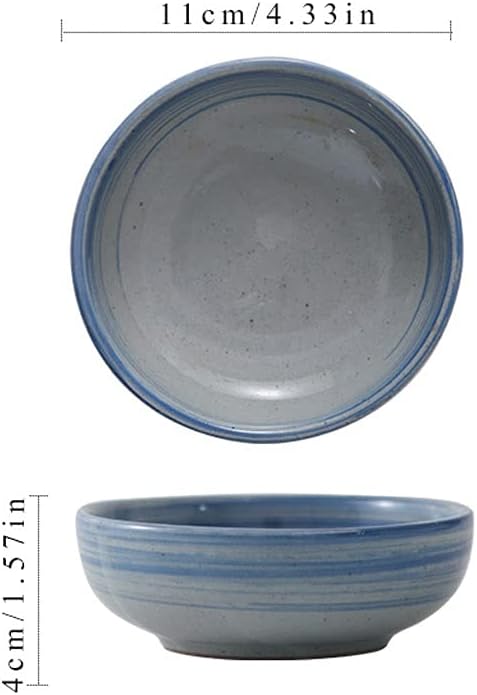 Appetizer Bowls Handmade Dipping Sauce Bowl Japanese Retro Round Dipping Sauce Plate Snack Dessert Sushi Dipping Bowl Appetizer Plate Seasoning Dish Salad Bowls