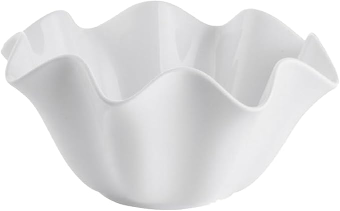 Kichvoe Fishtail Shaped Ceramic Sauce Dish 4.84X4.84X2.36In Mini Relish Plate for Condiments Snacks and Seasoning in Home and Restaurant