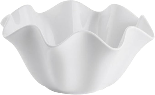 Kichvoe Fishtail Shaped Ceramic Sauce Dish 4.84X4.84X2.36In Mini Relish Plate for Condiments Snacks and Seasoning in Home and Restaurant