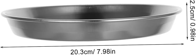 Mobestech Stainless Steel Round Serving Tray Seafood Platter for Bbq and Snacks Elegant Silver Cooking Utensil for Home Parties and Outdoor Cooking Easy to Clean and Stackable