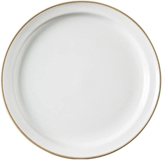 Dinner Plate Simple Ceramic Dinner Plates Creative Grey Nordic Plate Household Dishes and Bowls Porcelain Tableware for Kitchen(6.5 Inch Plate White)