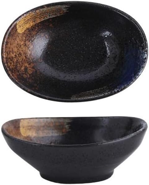 Appetizer Plates Ceramic Dipping Bowls Soy Sauce Dishes for Charcuterie Board Sushi and Party Supplies for Condiment