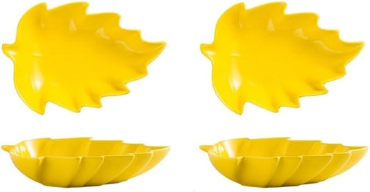FAREWELL Dipping Bowls Leaf Shape Soy Sauce Dish Ceramic Soy Sauce Dish Appetizer Plate Condiment Sauce Bowl Salad Dessert Snack Appetizer Or Serving Condiment Appetizer Bowls (Color : E)