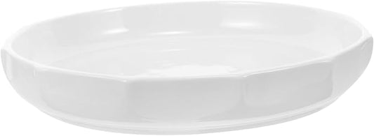 Mikinona Ceramic Serving Plate with Unique Leaf Design Kitchen Porcelain Dish for Elegant Dining Versatile for Restaurants and Home Use for Appetizers and Main Courses