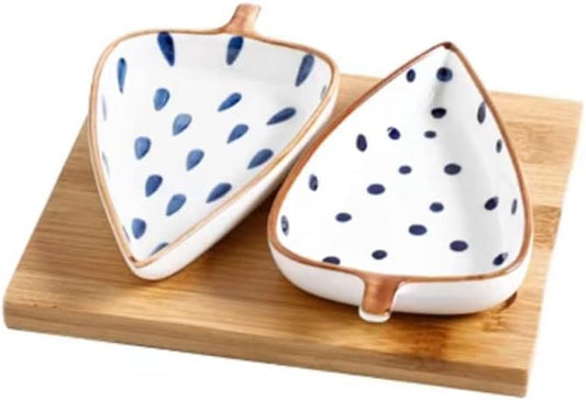 Dipping Sauce Bowls Appetizer Bowls Creative Snack Plate With Tray Modern Fruit Plate Snack Fruit Dried Fruit Dessert Dessert Cookie Plate Appetizer Plate Ceramic Dip Bowls Dipping Sauce Bowls
