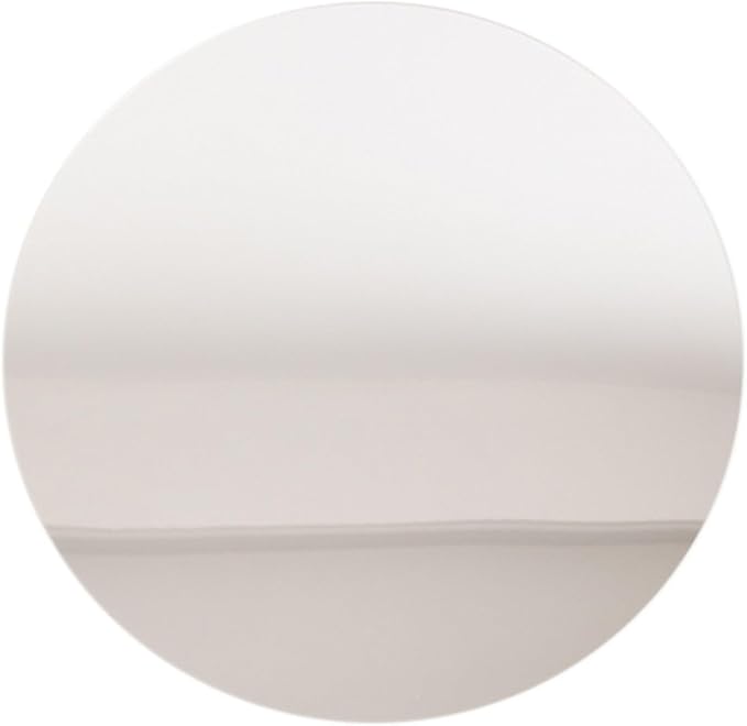 Efavormart 10 Pack Silver Round Acrylic Mirror Tray for Table Setting, Circle Candle Plate Centerpiece Bases - 12"