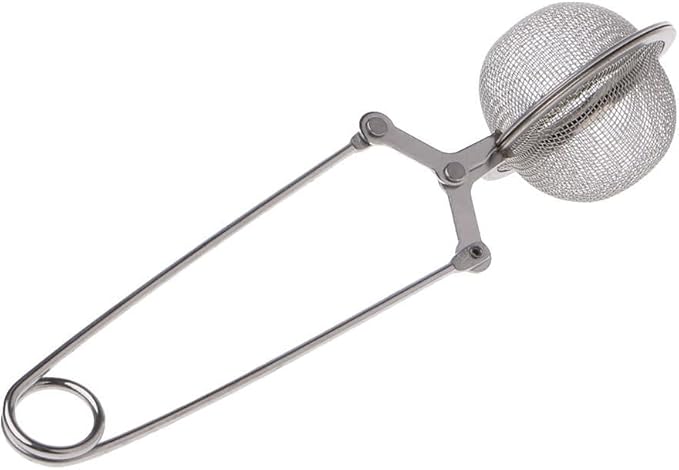 Silver Mesh Strainer Snap Ball Loose Leaf Tea Infuser Stainless Steel Secure Locking Tea Filter Tea Strainers and Filters