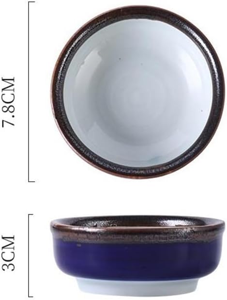 Appetizer Plates Ceramic Dipping Bowls, Small Side Dishes for Dips Appetizer Snacks Condiments for Condiment