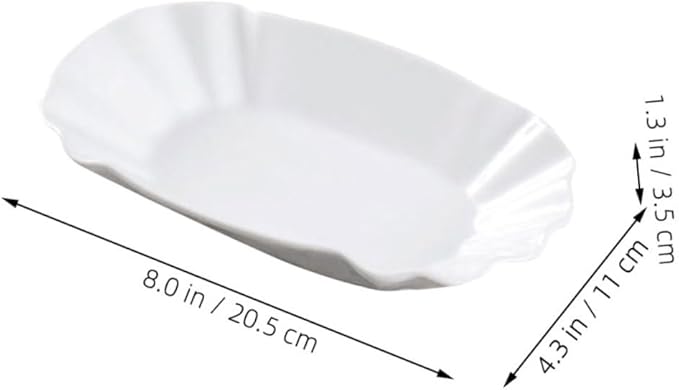 2pcs Ceramic Snack Plates Creative French Fries and Fruit Serving Dishes for Parties and Gatherings Safe for Family Use for Appetizers and Dips