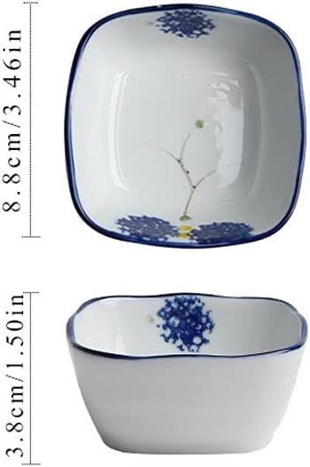 Dipping Sauce Dish Dipping Bowl Appetizer Plates 2 Bowls Condiments Dish Ceramic Sauce Soy Dishes Dipping Bowls with Tray Snack Soy Sauce Vinegar Appetizer Dishes or Seasoning for Easy Storage Dipping