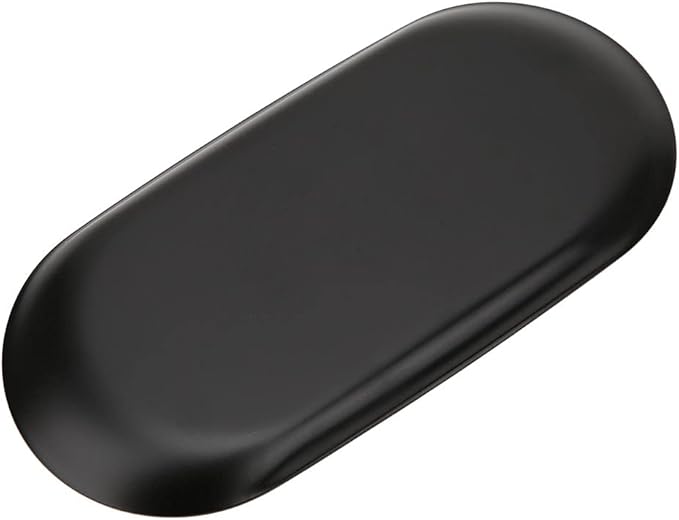 Oval Metal Trays, 9.1 x 3.7in Stainless Steel Serving Tray Decorative Vanity Plate Storage Trays Thickened Serving Dishes