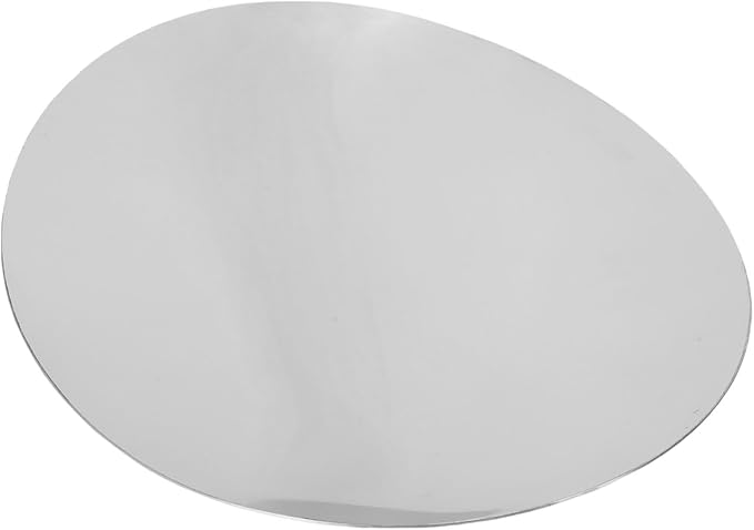 Zerodis Silver Tray Decorative, Stainless Steel Oval Fruit Bowl Elegance Redefined Silver Finish Decor Tray Bowl Modern Luxury Dessert Platter Fruit for Coffee Table Home Decor (S)
