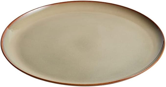 SONGCHAO Party Supplies Serving plate serving tray 12 inch large ceramic plate flat plate shallow plate western plate dish plate tray tableware Party Plates (Color : B, Size : 12.4 INCH)