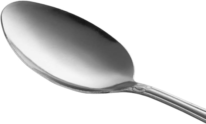Soro Essentials- Stainless Steel Windy City Serving Spoon Set of 12- Serving Utensils Serving Flatware Cutlery Kitchen Tableware Buffet Serving Utensils for Home Kitchen and Restaurant