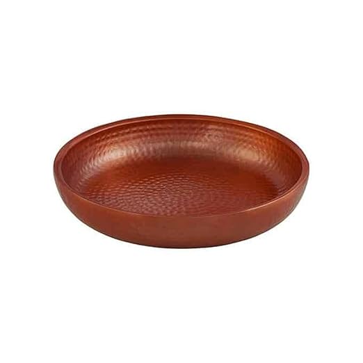 American Metalcraft ADSEAC14 Hammered Aluminum Seafood Tray, Double Wall, Copper, 128-Ounce