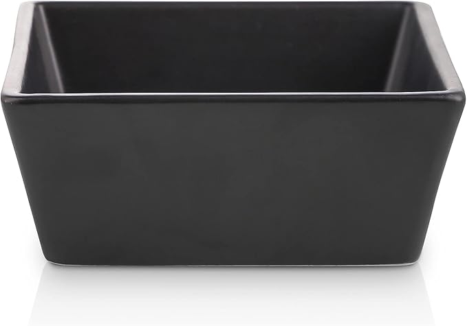 Stone Lain Grace Stoneware Bowl Set, Includes 4 Bowls, Black
