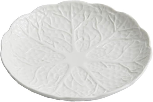Appetizer Plates Western Steak Plate Household Dish Plate Ceramic Creative White Shallow Plate Fruit Salad Plate Cheap Plates(Small)
